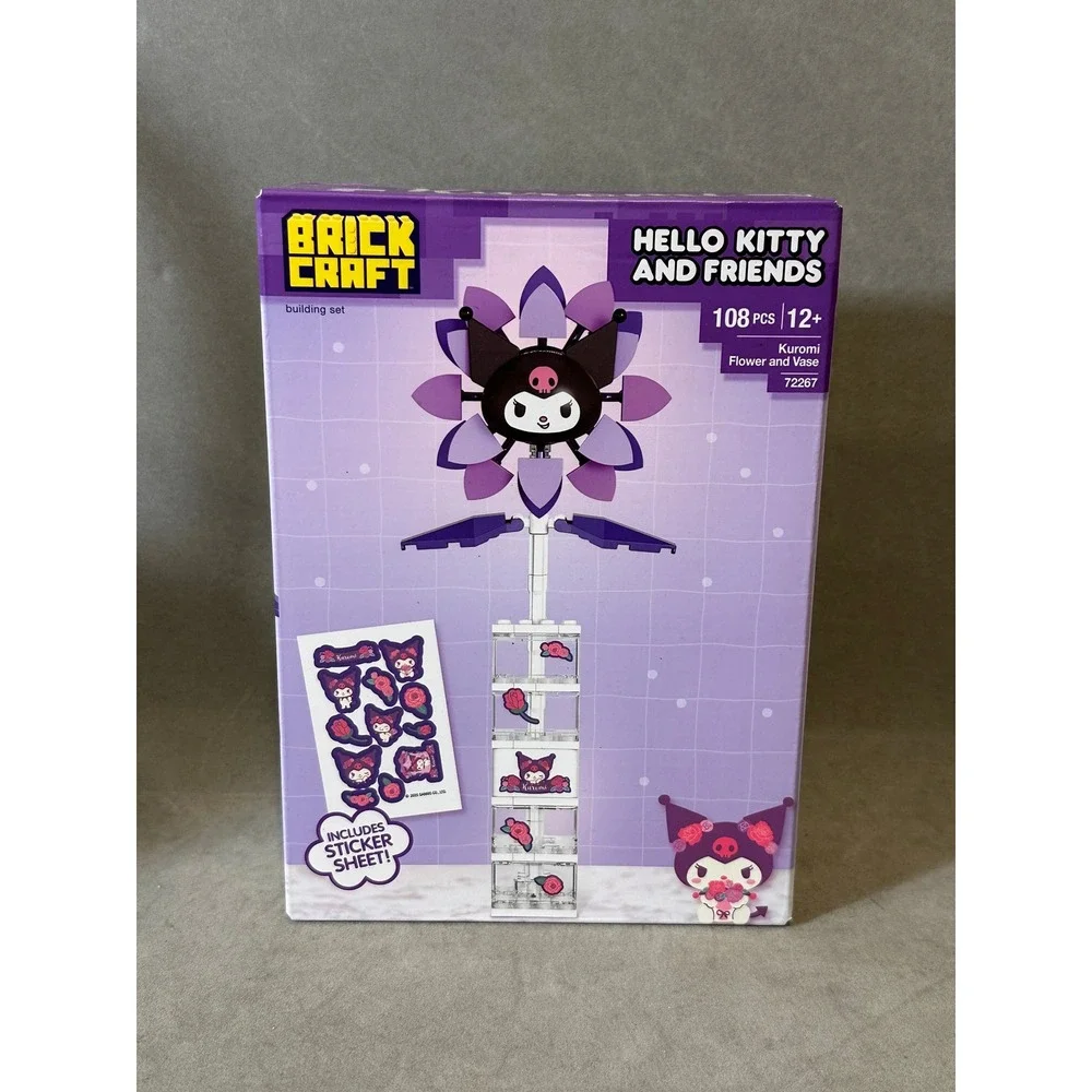 Brick Craft Hello Kitty Kuromi Flower and‎ Vase Building Set 108 Pcs 72267 NEW